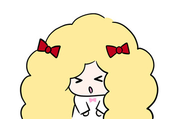 red cheeks sneeze cough asthma frail illustration