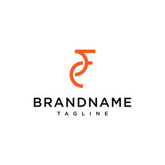 Obraz premium Letter F logo design vector template