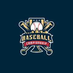 Premium baseball logo design	