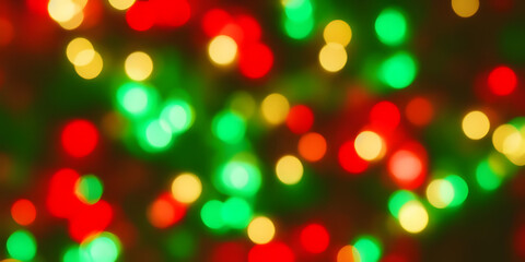 christmas lights bokeh effect, Made by AI, Artificial Intelligence
