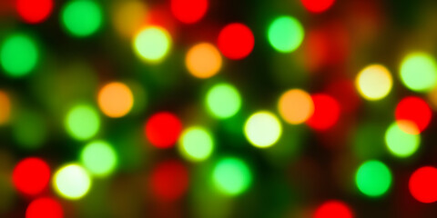 christmas lights bokeh effect, Made by AI, Artificial Intelligence
