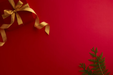 christmas background with red giftbox