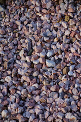 砂利、小石の山をクローズ アップパターン模様