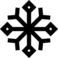 Snowflake linear icon