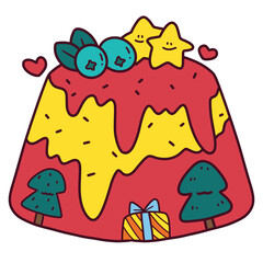 candy Christmas Party Cartoon Hand Painted