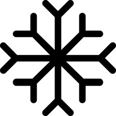 Snowflake linear icon