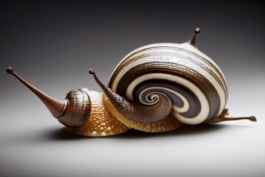 Deformed snail with two shells