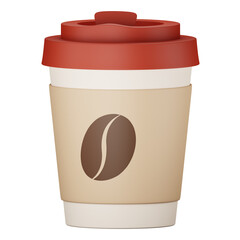 coffee cup 3d illustration