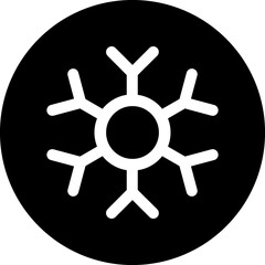 Obraz premium Snowflake line icon