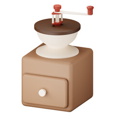 grinder coffee 3d illustration