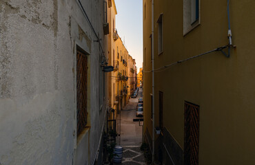 Fototapeta na wymiar Trapani city street, Sicily, Italy.