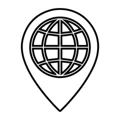 Global, location, map icon