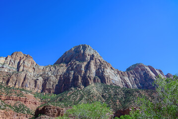 Fototapeta na wymiar Clifs in Zion canyon, Utah, USA.