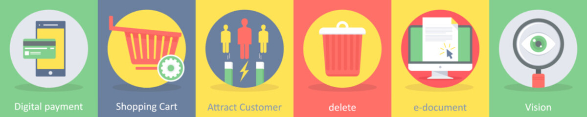 digital payment, shopping cart