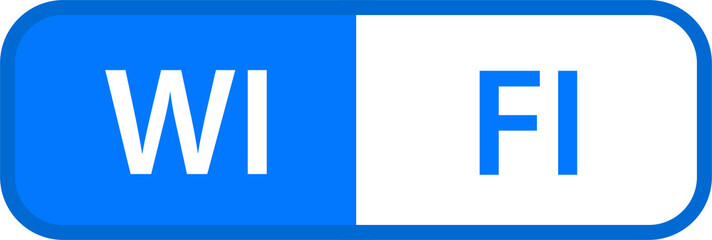 Remote internet access or wifi icon in blue colors. Wireless signs vector illustration.