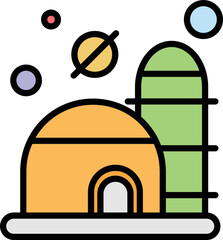 martian habitatVector Icon which is suitable for commercial work and easily modify or edit it
