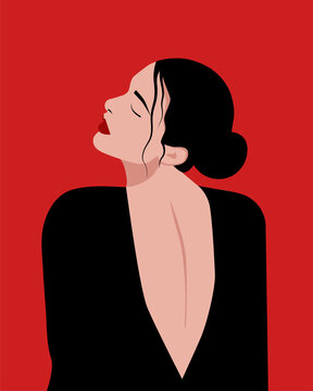 Woman in Red