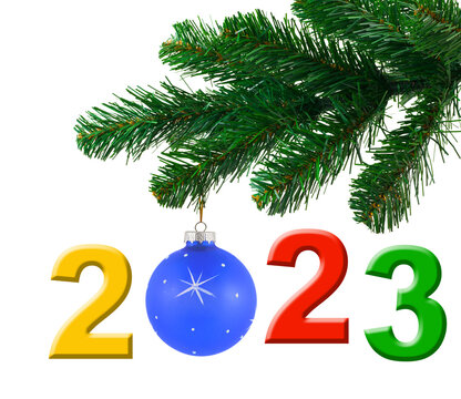 Christmas tree and 2023