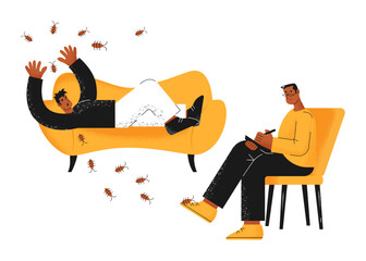 Psychotherapy, doctor's appointment, solving complex issues