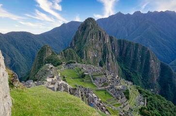 Sunrise on the Machu Picchu