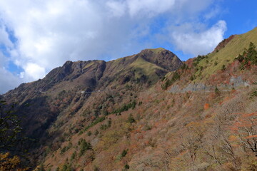 瓶ヶ森　瓶ヶ森林道から眺める　紅葉　（高知県　愛媛県）