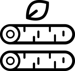 Forest line icon 