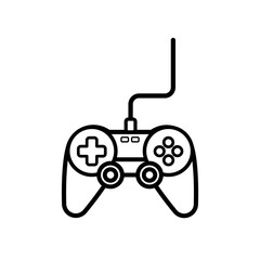 Obraz premium gamepad Gamer controlling device vector icon.