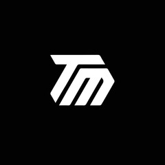 TM TM Logo Design, Creative Minimal Letter TM TM Monogram