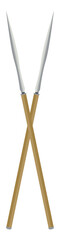 Cross Stick Spear War Lance Weapon Two Side Sharp Knight