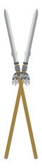 Cross Stick Spear War Lance Weapon Two Side Sharp Knight