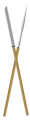 Cross Stick Spear War Lance Weapon Two Side Sharp