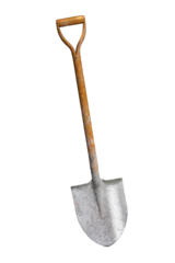 Poster A shovel isolated on white background. clipping  paths © niwat