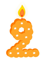 birthday candle no.2