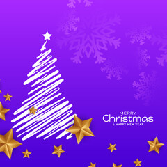 Merry Christmas festival stylish greeting card background design