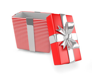 Christmas gift box in cartoon 3d render