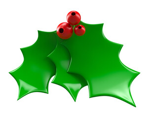 Christmas snowflakes in 3d render cartoon