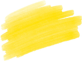 Yellow Acrylic Paint Brush Element