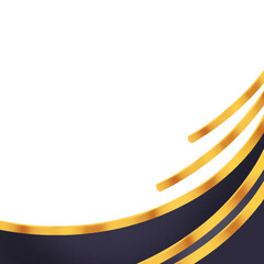 Twibbon gold luxurious design 