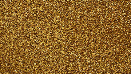 3d golden glitter texture. Shine metal yellow background. Decorative pattern design with triangle shape