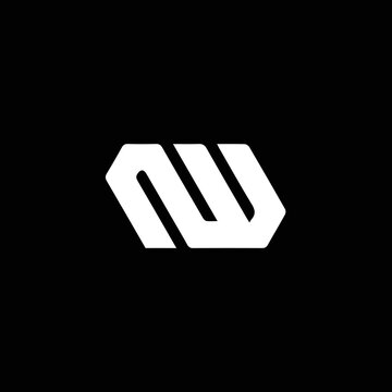 NW NW Logo Design, Creative Minimal Letter NW NW Monogram