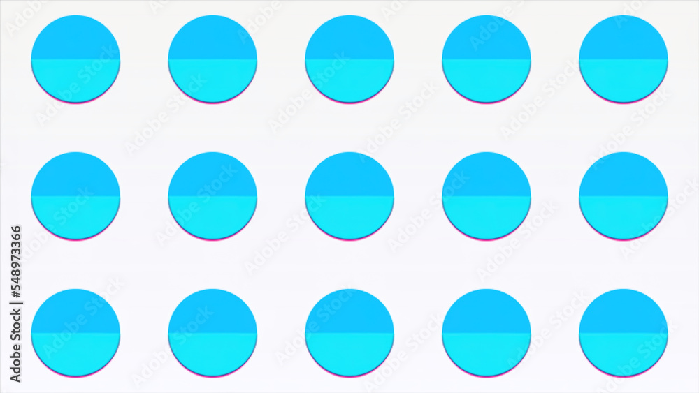 Aufkleber Background with colorful circles changing color. Motion. Rows of dots changing colors with transitions. Animated background for video insertion or transition with colorful circles