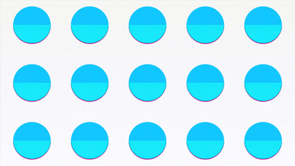 Background with colorful circles changing color. Motion. Rows of dots changing colors with transitions. Animated background for video insertion or transition with colorful circles