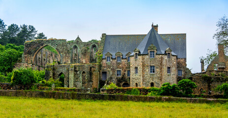 Paimpol. L'abbaye de Beauport est située dans le village de Kérity . Côtes-d'Armor. Bretagne. France