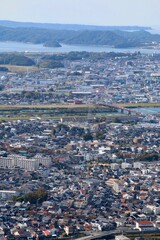 本丸跡からの眺望・西・西南方面・鳥取城跡（鳥取県・鳥取市）