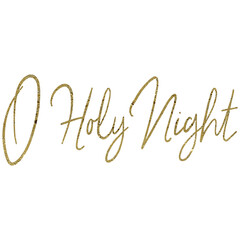 Gold Christmas and new year illustration. Glitter png. Transparent background