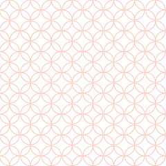 赤い線の七宝つなぎパターン