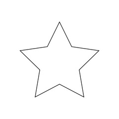 Star icon on white background