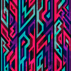 tribal geometric seamless pattern