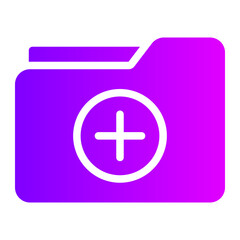 add folder gradient icon