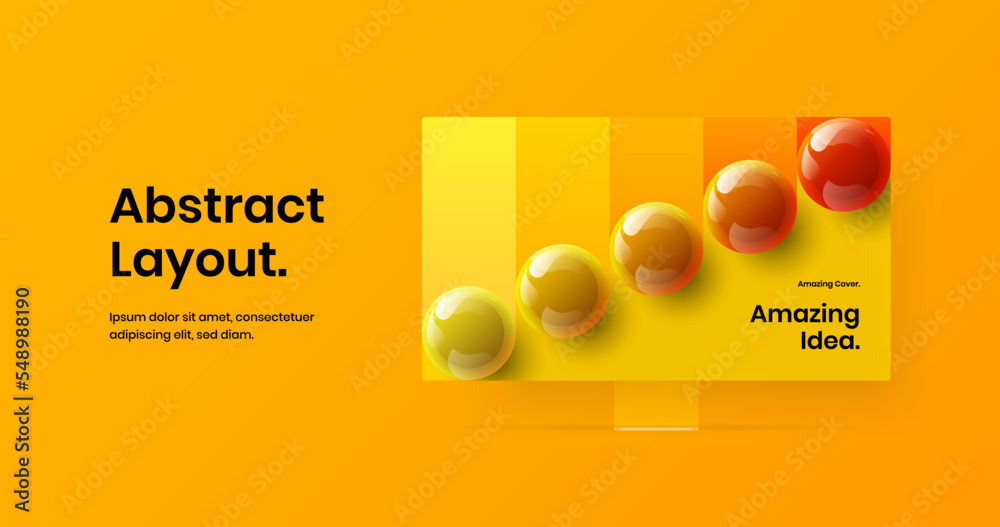 Wall mural colorful computer monitor mockup site concept. original landing page vector design layout.